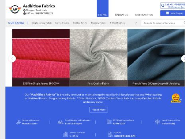 aadhithyafabrics.com