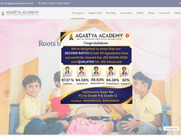 agastyaacademy.edu.in