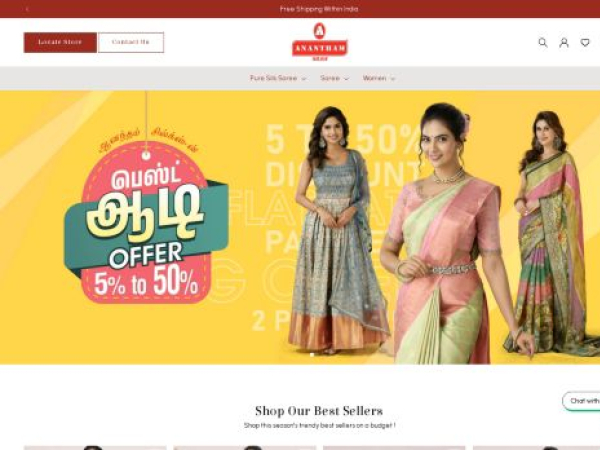 ananthamsilks.com