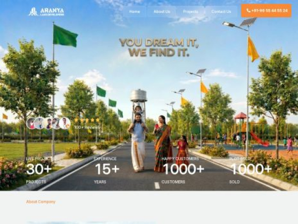 aranyalanddevelopers.com