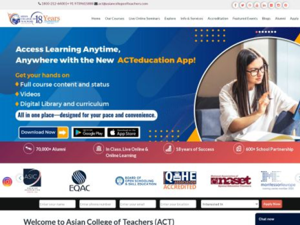 asiancollegeofteachers.com