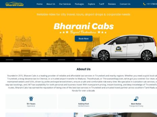 bharanicabs.com