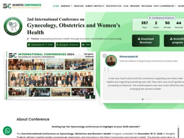gynecologycongress.scientexconference.com