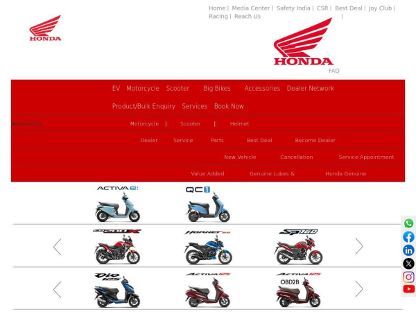 honda2wheelersindia.com