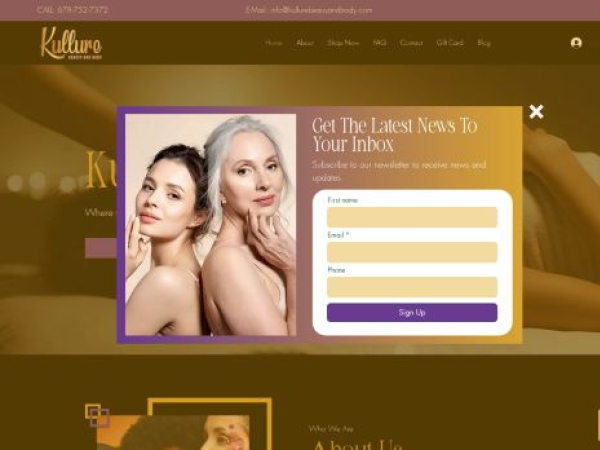 kullurebeautyandbody.com