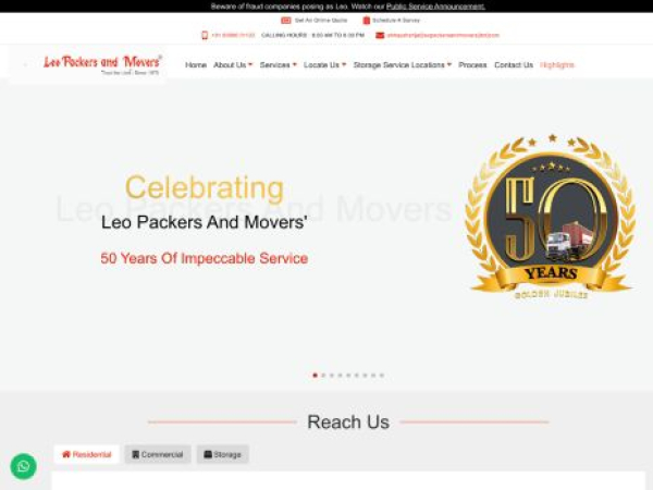 leopackersandmovers.com