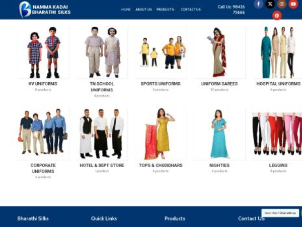 nammakadaibharathisilks.com