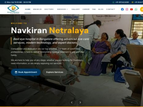 navkirannetralaya.com