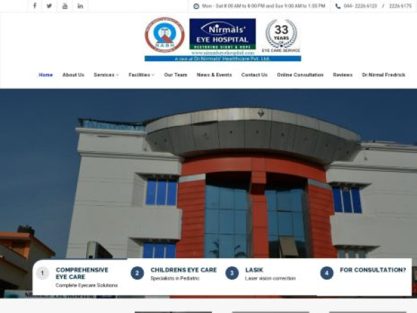 nirmalseyehospital.com