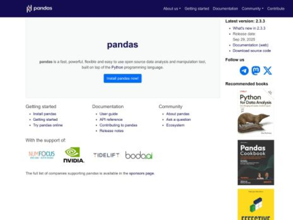 pandas.pydata.org