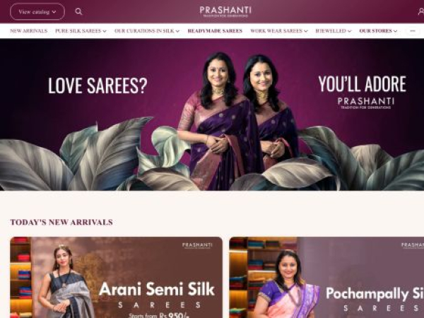 prashantisarees.com
