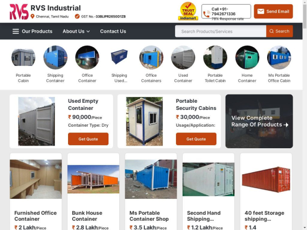 rvscontainer.in