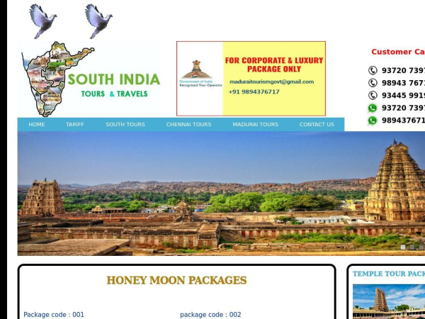 southindiatourstravels.com