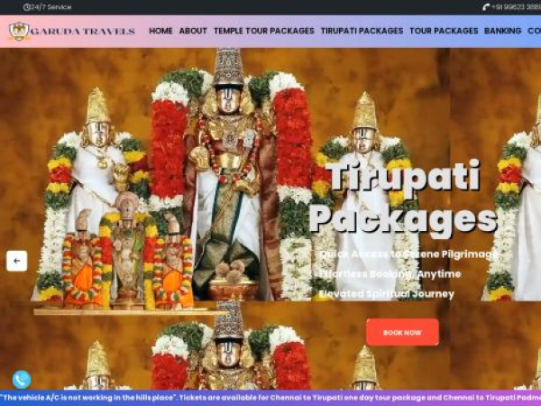 srigarudatravels.com