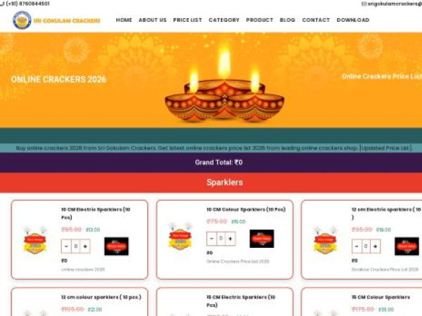 srigokulamcrackers.com