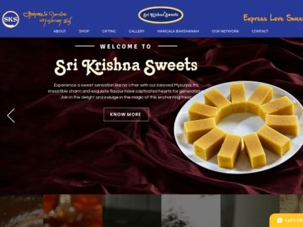 srikrishnasweets.net