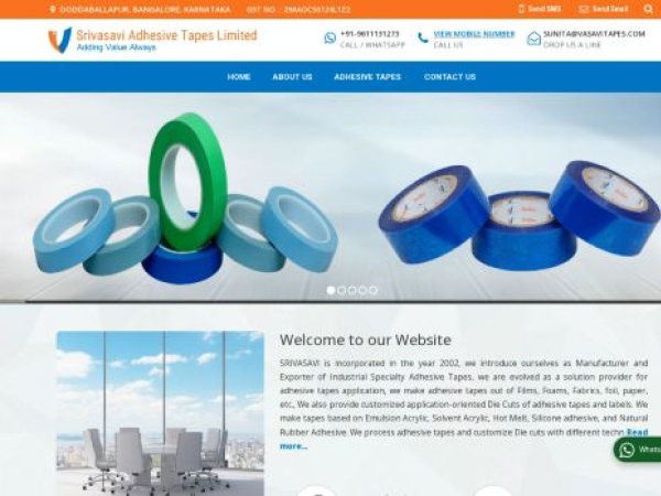 srivasaviadhesivetapes.co.in